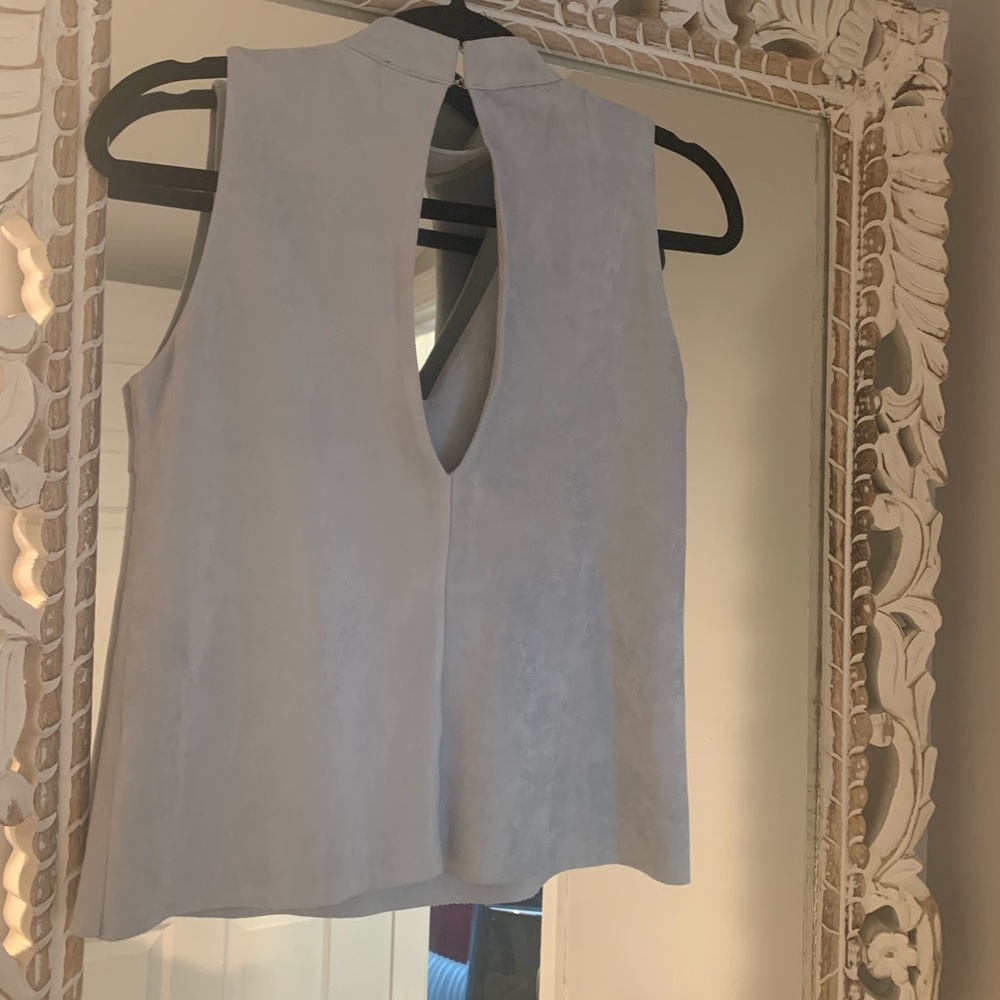 Design Lab Suede Top - Picture 2 of 2